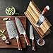 XINZUO 4pc Damascus Steel Kitchen Sets, High Carbon Steel 67 Layer Japanese VG10 Steel Professional Sharp Chef Santoku Meat Cleaver Knife Utility Knife ,Ergonomic Rosewood Handle -Yu Series