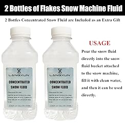LANGXUN 1500W Snow Machine with Manual & Wireless