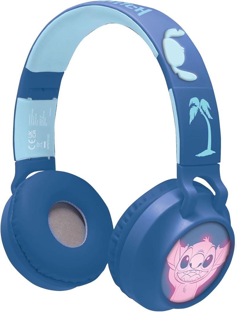 Lexibook Disney Stitch Wireless Wired 2-in-1 Headset 85 dB HPBT015D