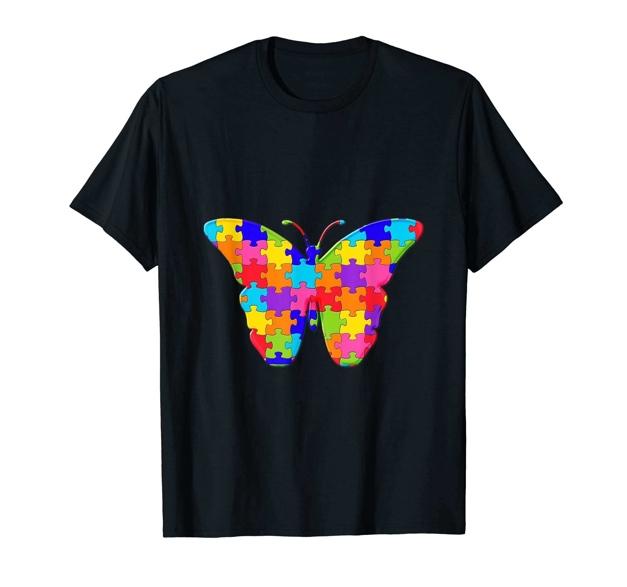 Butterfly Insect Jigsaw Autism Puzzle T-Shirt
