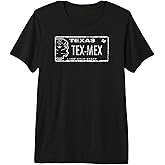 Texas Tex-Mex sugar skull license Plate Premium T-Shirt