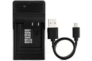 CGA-S005 USB Charger for Panasonic Lumix DMC-FS1, DMC-FS2, DMC-FX01, DMC-FX07, DMC-FX10, DMC-FX12, DMC-FX150, DMC-FX180, DMC-