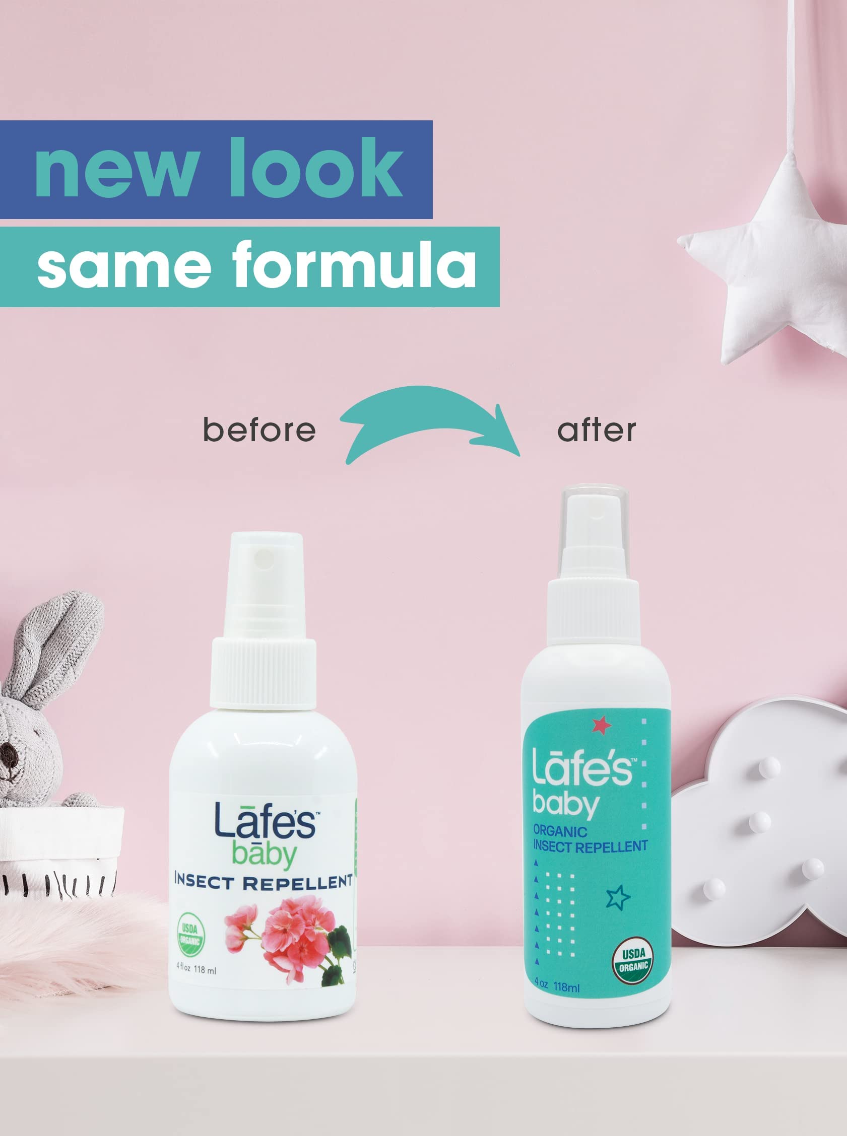 Lafe's Baby | Baby Set - Insect Repellent, Organic Diaper Balm & Organic Moisturizer | Natural with No Chemicals; 3 Pack - Packaging May Vary