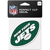 NFL New York Jets 63060011 Perfect Cut Color Decal, 4" x 4", Black