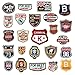 24pcs random assorted Sew-on Embroidered patch Motif Applique