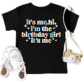 CAZYCHILD Birthday Girl Shirt 2nd 3rd 4th 5th 6th 7th Girls Birthday Party Outfit Cotton Short Sleeve Tees Lightpink