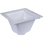 Oatey 42721 Floor-Mounted Utility Sink with 3 in. Socket, White, Small