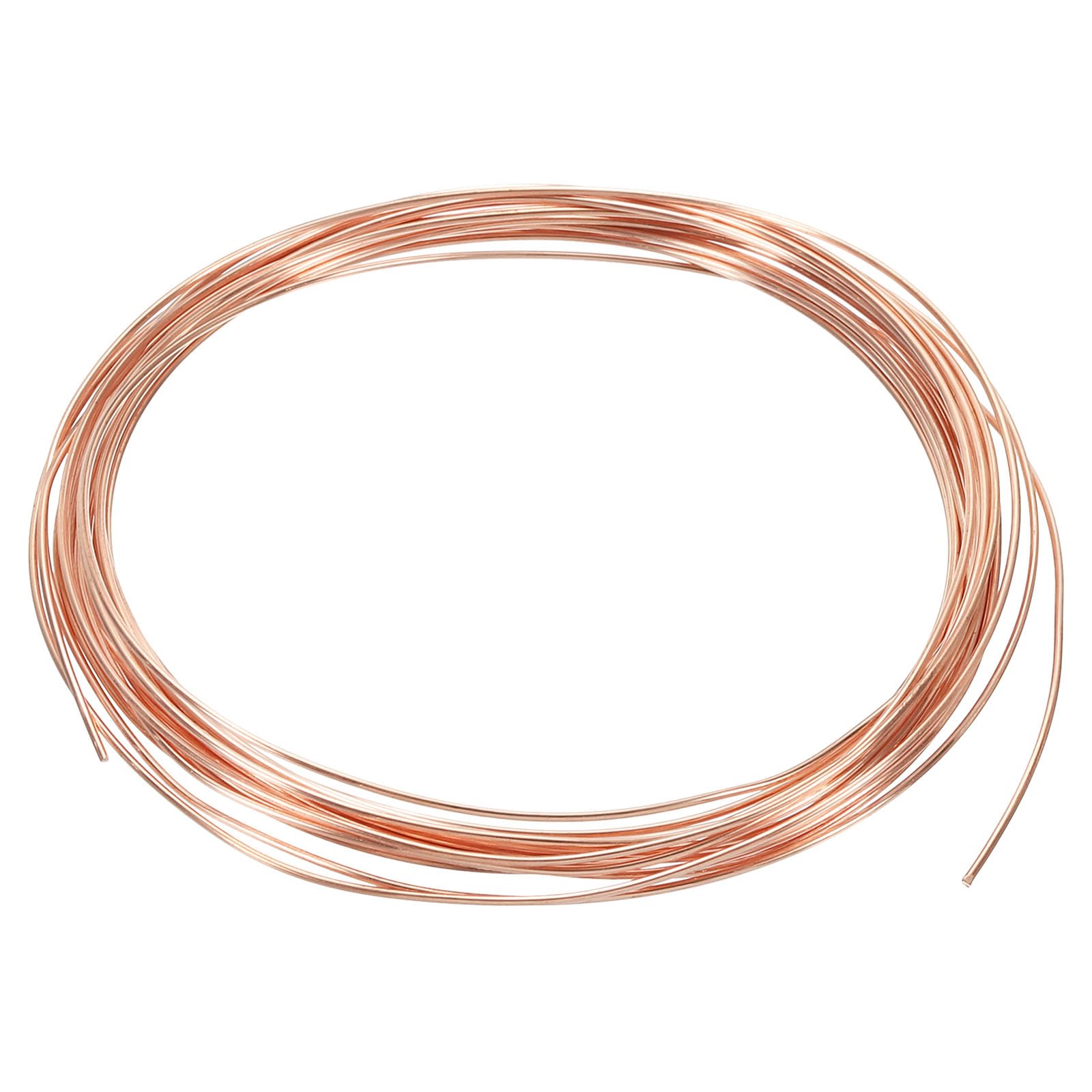 PATIKIL 16.4 Feet Solid Bare Copper Wire, 20 Gauge 99.9% Pure Copper Wire 1mm Soft Beading Wire Metal Plant Stem Ties for Jewelry Craft (5m)