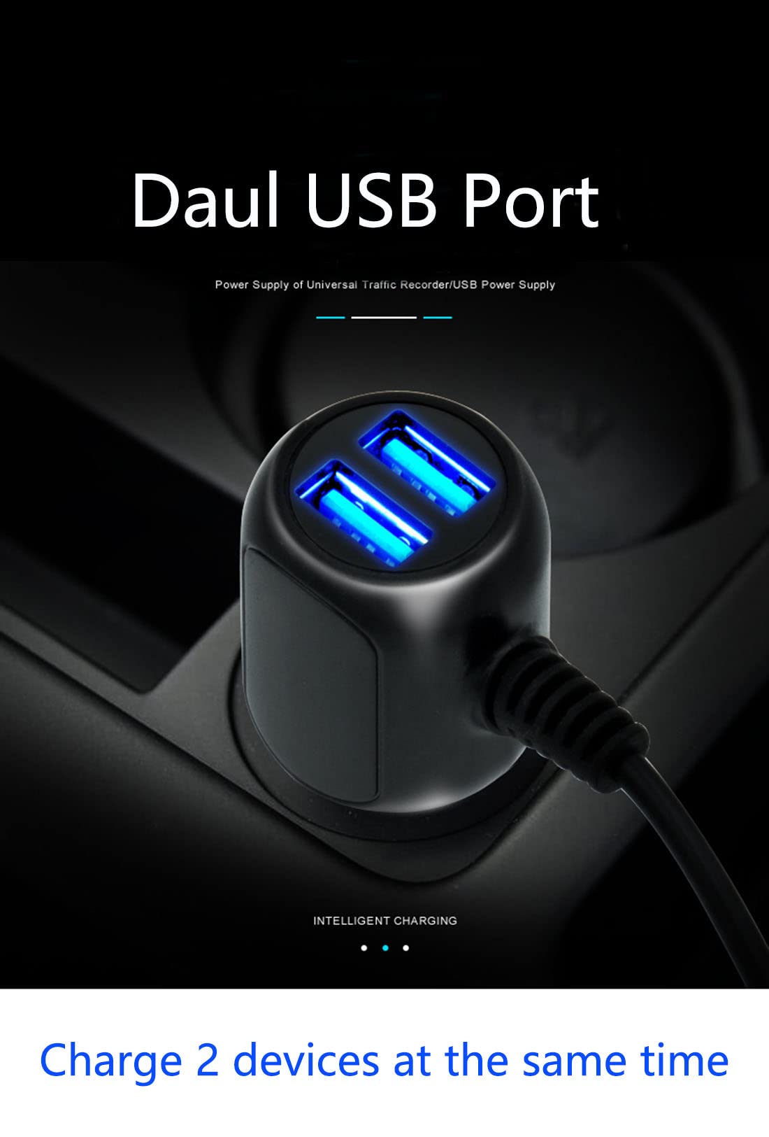 Dash Cam Type C Power Cable Adapter Compatible for Vantrue N5 /N4 Pro /N2S /E1 Lite /E2 /E3 /S2-3CH,REDTIGER F7N /F7NP,WOLFBOXG840S G850 Dash Cam(USB-C Port)