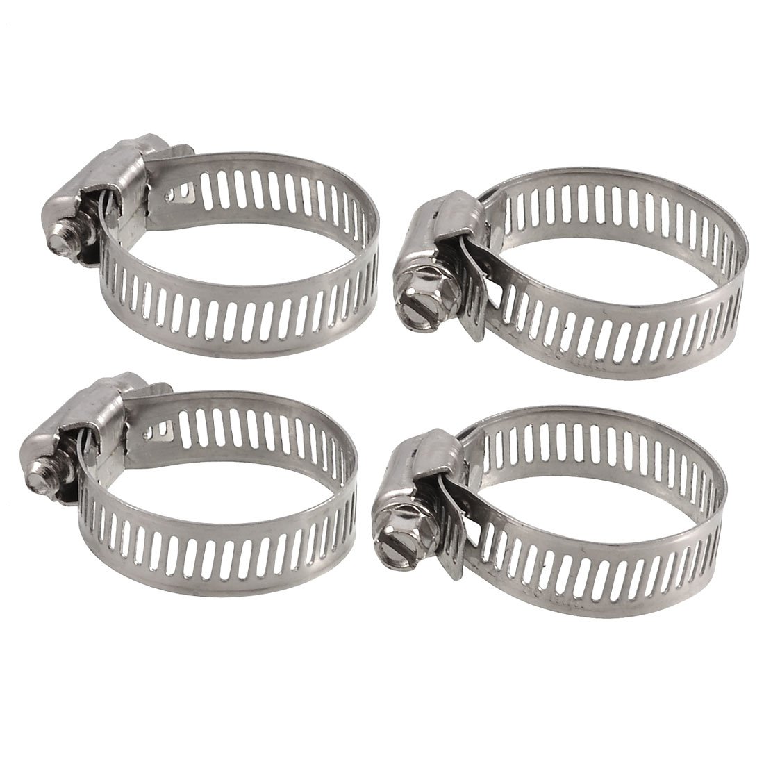 Aexit 4 Pcs Bolt Release 21mm to 38mm Worm Drive Hose Clamps Pipe Hoop (003d90ae0b9f0c89db18f5f5d1606dcc)