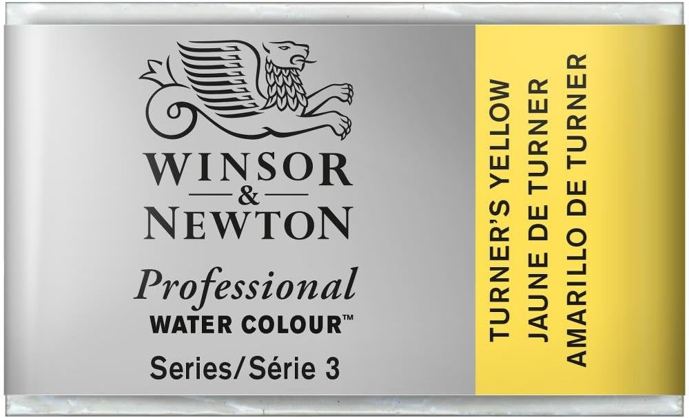 Winsor & Newton Professional Water Colour Paint Whole Pan, Turner Yellow