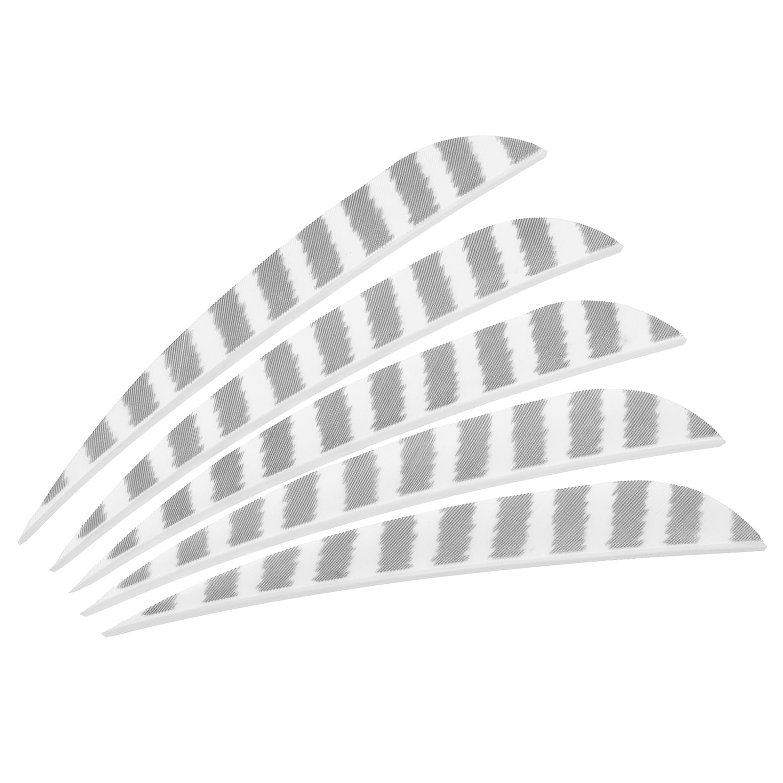 PATIKIL Shield Cut Vanes, 20 Pack 5 Inch Arrow Fletch Turkey Feather Fletch Right Wing Fletching for DIY Target Shooting, White