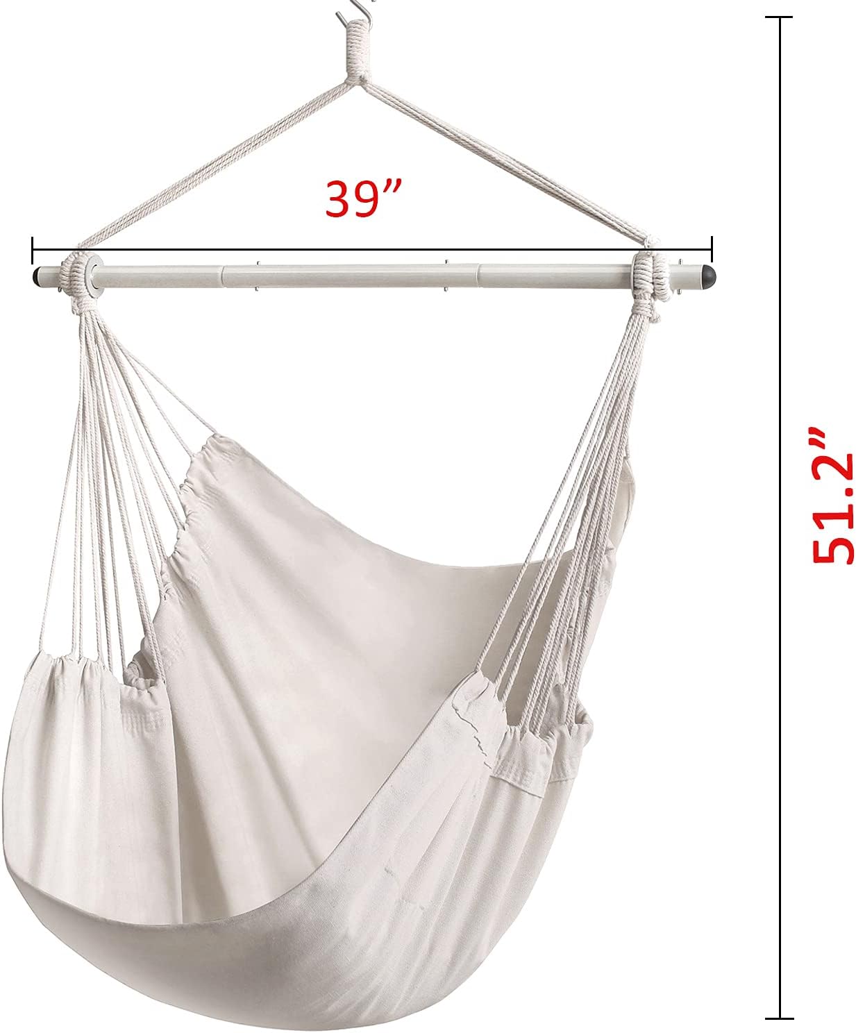 ADVOKAIR Hammock Chair Hanging Swing Chair Large Hanging Chair Soft Comfort Durability: Kitchen & Dining