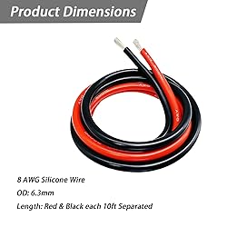 Dastard 8 Gauge Wire, Extra Flexible Silicone