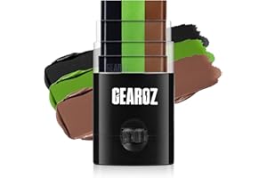 GearOZ 3-Color Camo Hunting Face Paint Stick, Camouflage Deer Hunting Concealment Face Body Makeup Paint for Duck/Bow Hunting/Sport/Paintball/Airsoft/Military Army/Hunting Stuff & Supplies for Hunters