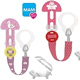 Clip Per Ciuccio MAM Aggancialo! - Con Copripiumino, Regolabile, Rosa - Foto 7