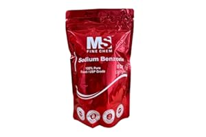 MS Finechem Sodium Benzoate 100% Purity Food Grade Preservative Additive - 0.5 LB