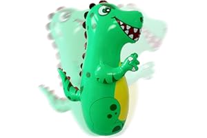 Toddler Punching Bag, Inflatable Punching Bag for Kids 47" Tall PVC Dinosaur with Instant Bounce Back for Boys and Girls, Kid