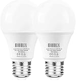 Ohlux光感知LED電球、夜間は自動点灯、昼間は自動消灯、3000K暖色系ライト、E26ベース、9W（60Wハロゲン相当）、屋内屋外用パティオ用自動電球、庭、ガレージ、ポーチ、廊下、パティオ (2個セット)