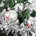 32ct Christmas Ball Assorted Pendant Shatterproof Ball Ornament Set Seasonal Decorations with Reusable Hand-help Gift Boxes Ideal for Xmas, Holiday and Party(32ct, Silver)