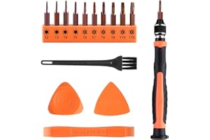 ASTARON 10 in 1 Torx Bit Set Screwdriver Set,Interchangeable Magnetic Torx Bit T2 T3 T4 T5 T6 T7 T8 T9 T10 T15 with Opening T