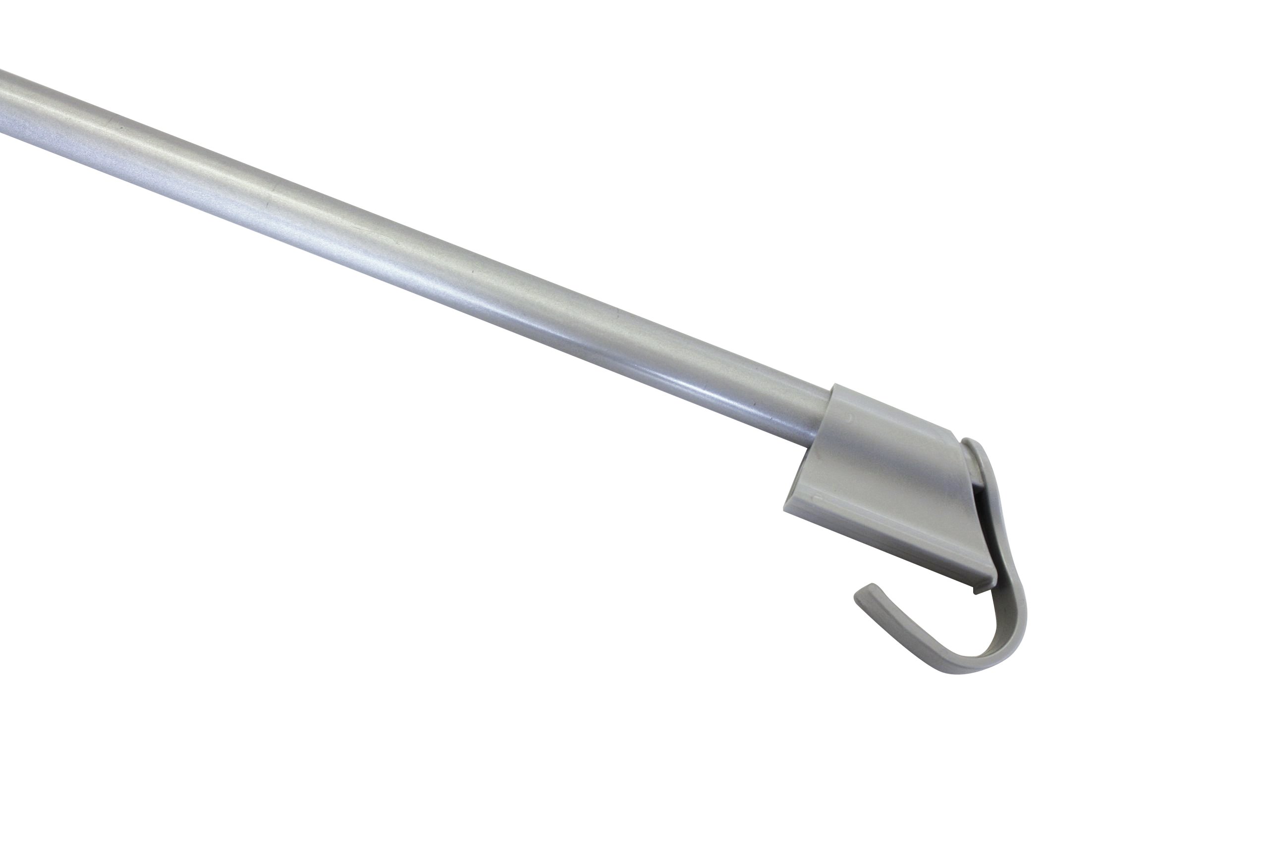 GARDINIA Clamp rod, Extendible, Assembly without drilling or screws, Diameter 10/12 mm, Length 45-75 cm, Metal, White