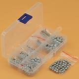 DDHOMIN 570 Pieces 304 Stainless Steel Precision Bearing Balls 2-7mm view 3