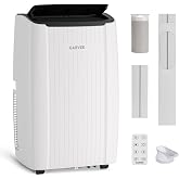 12000 BTU Portable Air Conditioner, 3in1 Cooling Portable AC Unit with Dehumidifier, Fan Remote Control, Energy Efficient Conditioner for Rooms Up to 550 Sq. ft., Timer &amp; Full Window Kit