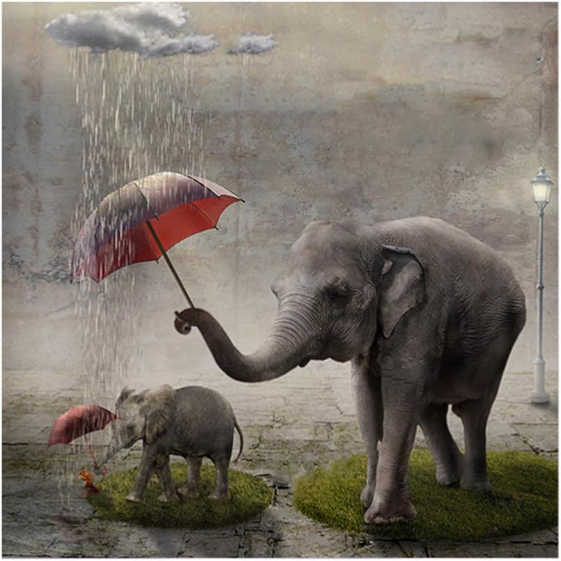 Vosarea DIY Diamond Painting Elephants Pattern Cross Stitch