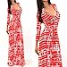 YJWAN Ladies Sexy 3/4 Sleeve Deep V Neck High Waist Floor Length Evening Dress