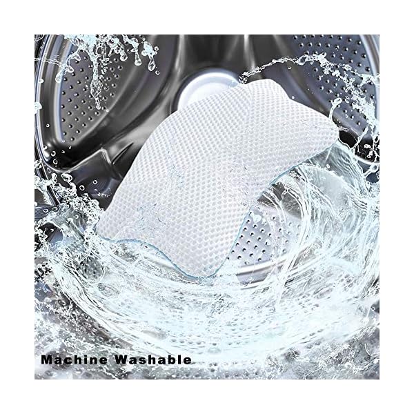 Idle-Hippo-Non-Slip-Bath-Pillow-Luxury-Spa-Bathtub-Cushion-Headrest-Neck-Back-Support-Quick-Drying-Air-Mesh-Bath-Pillow-with-4-Large-Suction-Cups-Machine-Washable Idle Hippo Non Slip Bath Pillow, Luxury Spa Bathtub Cushion Headrest, Neck & Back Support, Quick Drying Ergonomic Air…