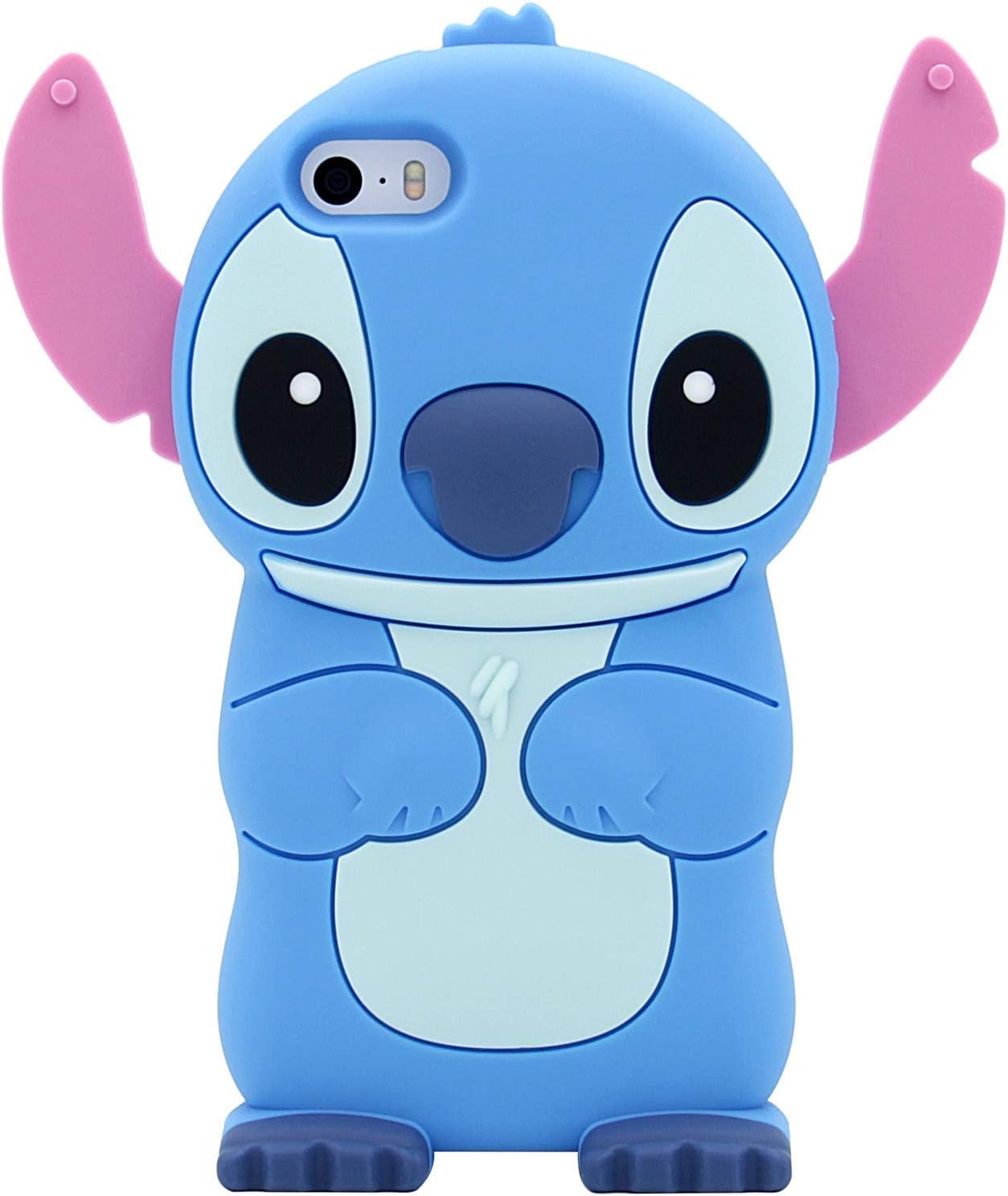 Leosimp Blue Stitch Case for iPhone 6/6S 4.7”Cute 3D Cartoon Animal Cover,Kids Girls Boys Fun Cell Phone Cases Soft Silicone Gel Rubber Kawaii Character Protector Color Skin Cases for iPhone6