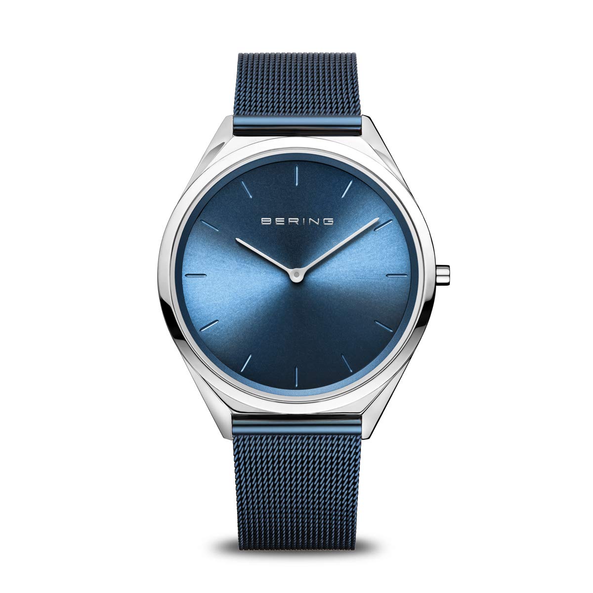 BERING Unisex Analog Quartz ultra slim collection Watch with stainless steel Strap and Sapphire Crystal 17039-307