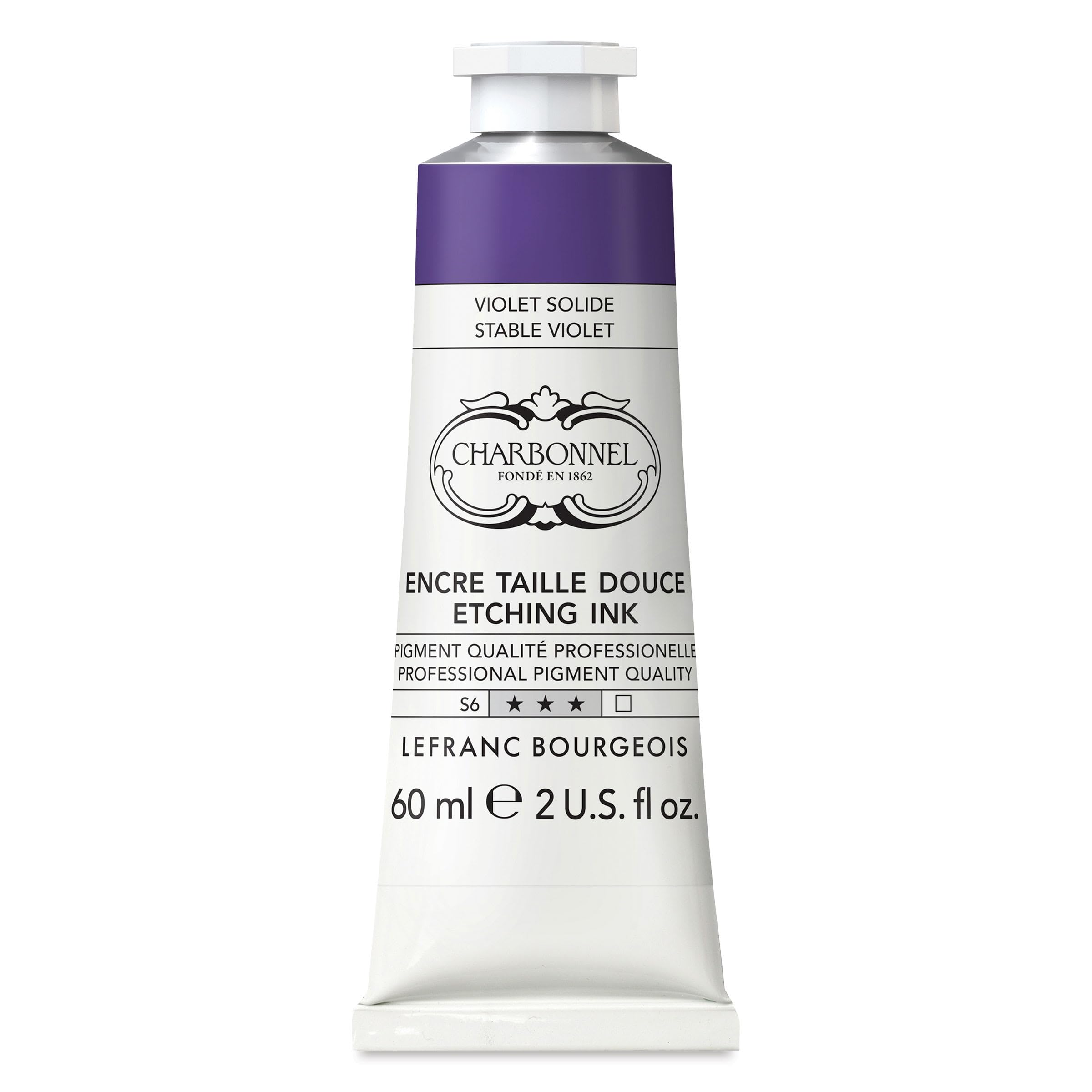 Lefranc and Bourgeois Charbonnel etching ink, Permanentviolett, 60ml Tube - Kupferdruckfarbe — image 1