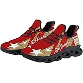 City Custom Football Flex Sneakers Personalized Name Number Athletic Shoes Fans Gifts Breathable Casual Shoes for Men Women