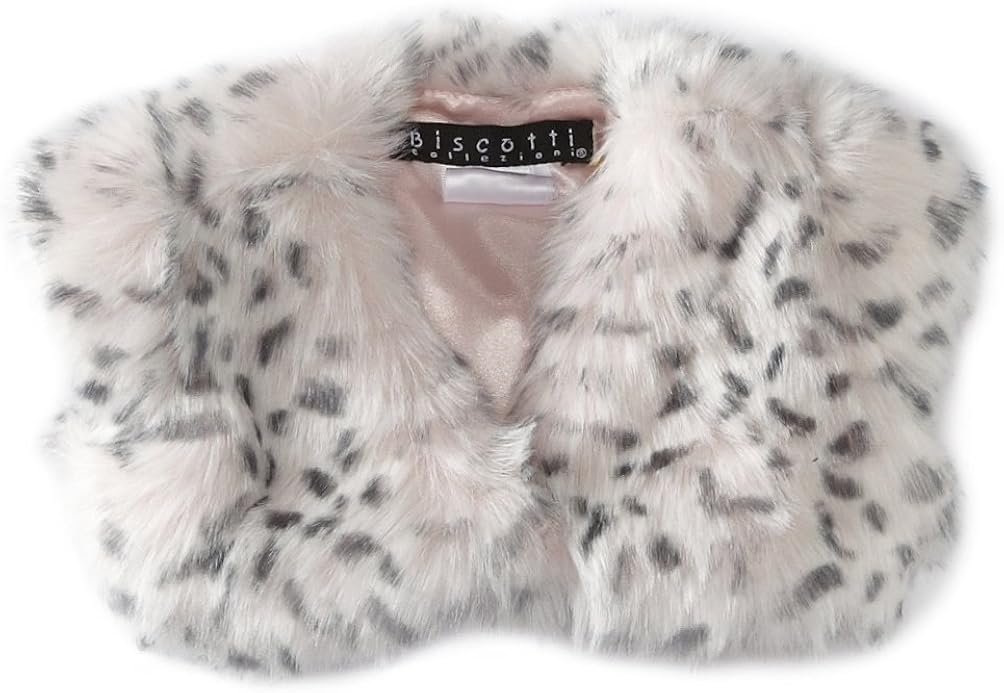 Biscotti Babygirls Newborn Twinkle Fur Shrug, Pink, 06
