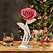 24K Rose Gold Leaf Christmas Her, Eternal Love Real Gold Plated Rose Flower, Valentine's Day, Wedding Anniversary, Birthday, Mother's Day ( Gold Leaves)