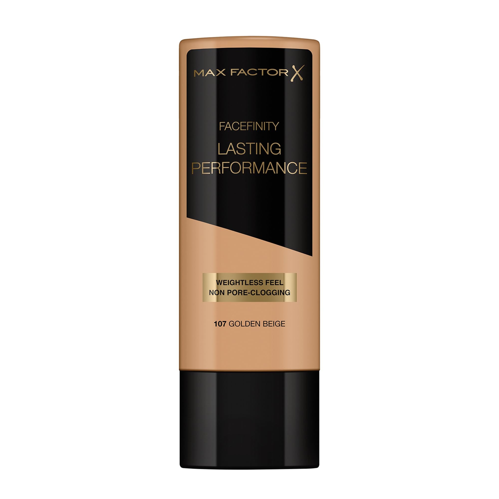 Max Factor Lasting Performance Liquid Foundation, Golden Beige, Full Coverage, Flawless and Radiant Finish, Lightweight Formula, Smudge Resistant, Non Pore-Clogging, Fragrance Free, 35ml