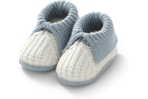 Neiwech Baby Booties Newborn Infant Sock Shoes Knit Crochet Soft Cozy Warm Boots for Boys Girls