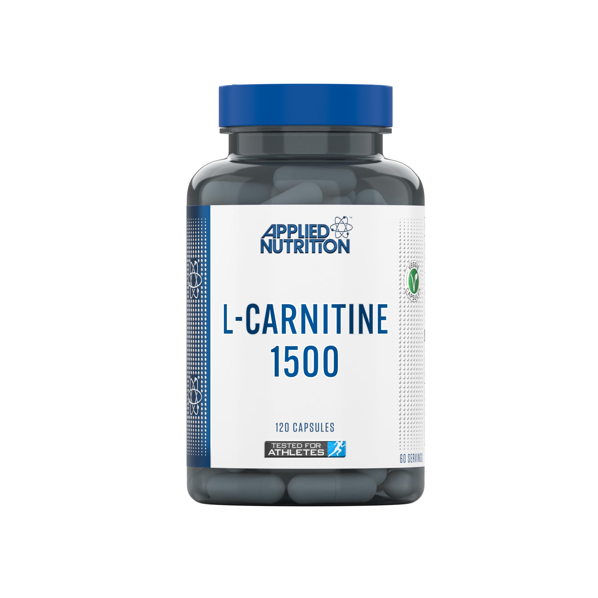 Applied Nutrition L-Carnitine 1500mg - Carnitine Supplement Premium L-Tartrate Form, High Strength, Energy Boost & Weight Management (120 Capsules - 60 Servings)