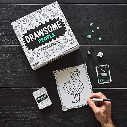 Ridley’s Drawsome People Group Party Game Drawing Game for Kids and