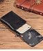 Hengwin Holster Pouch, Premium Leather Carrying Case Belt Clip Holster Smartphone iPhone 8 Plus 7 Plus Holster Pouch Cellphone Sleeve Zipper Pocket for Galaxy S8 Plus LG G5/G6 V30 +Keyring-Black