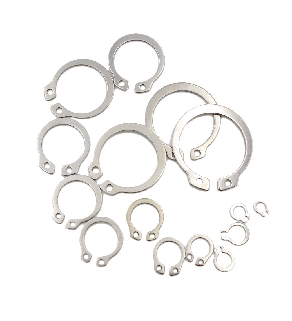 HVAZI 265PCS Metric 304 Stainless Steel CClips External Retaining Ring