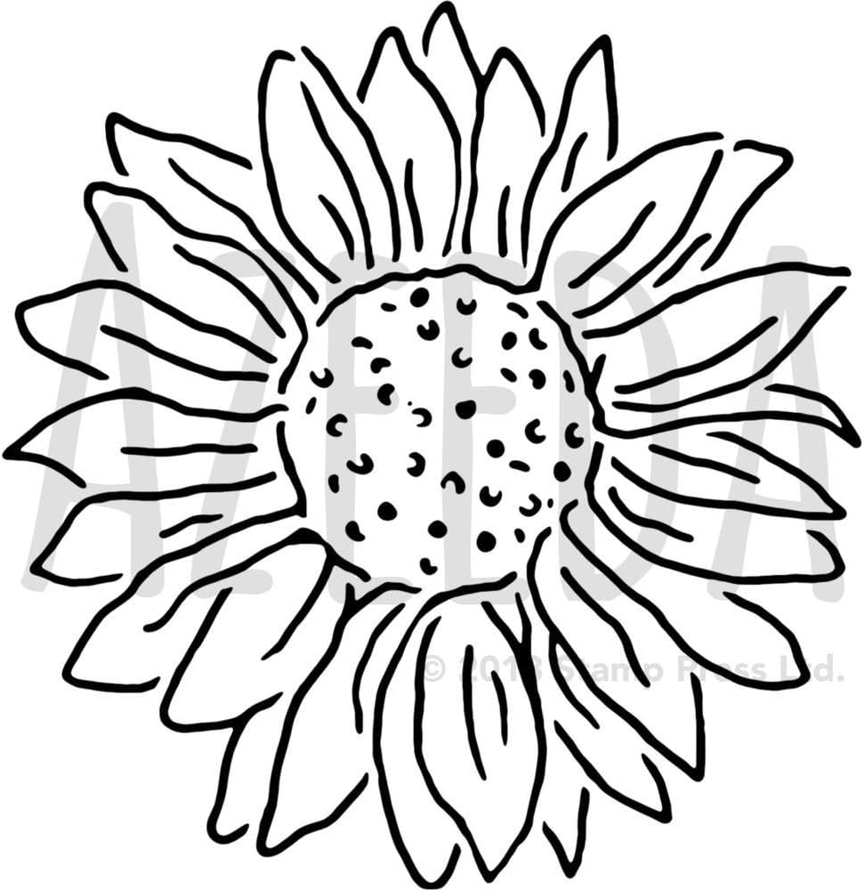 Azeeda 'Sunflower' Wall Stencil / Template (WS00037957)
