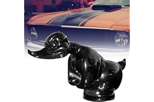 Quincry Angry Duck Hood Ornament, 3D Car Chromed Metal Hood Ornament Electroplating Black/Silver Color Polished High Shine, Angry Duck Decor Ornament for Car, Desktop, Cabinet(Black)