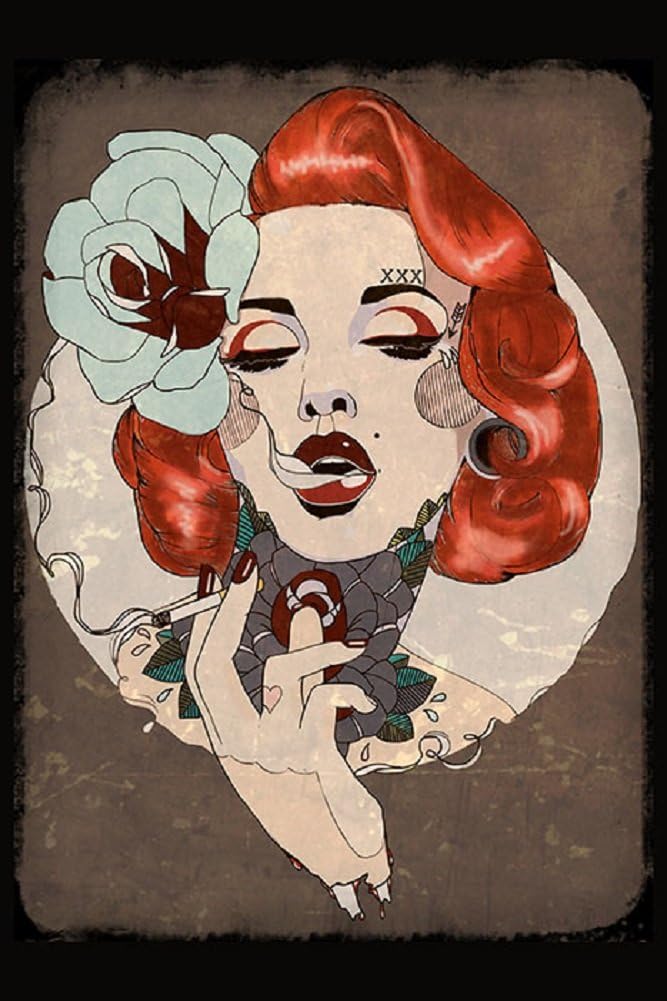 rockabilly girl art
