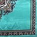 YOUR SMILE Blackish Green Silk Like Scarf Women's Fashion Pattern Large Square Satin Headscarf (147)