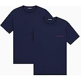 Emporio Armani Mens 2 Pack Pure Cotton Crew Neck T Shirt