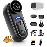 SixBondsCam 4K Mini Body Camera 128GB Wearable Camera with Stabilization | Capture hands-free POV videos with 6-axis stabilization, magnetic mount for cycling, travel and outdoor adventures.