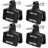 AGPTEK Bike Brake Pads, High-Performance Brake Pads, Disc Brake Pads & Spring (Semi-Metallic) for Mountain Bike Disc Brakes, 